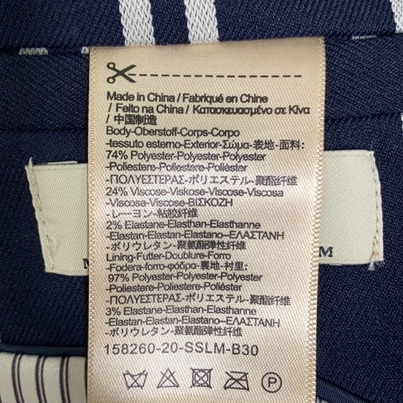 Scotch & Soda Classic‎ Blazer Dark navy/white Stripe - Picture 6 of 8